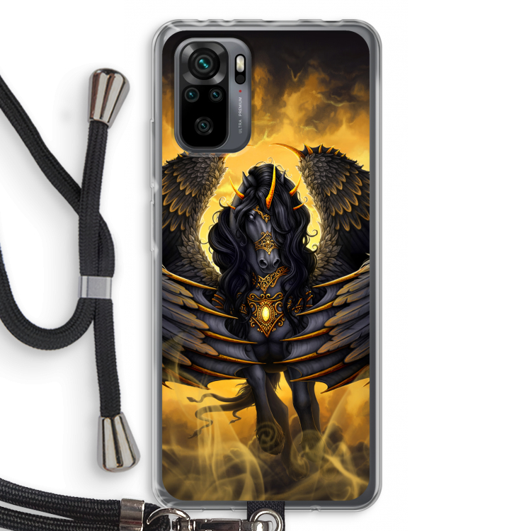 Pegasus: Xiaomi Redmi Note 10 Pro Transparant Hoesje met koord