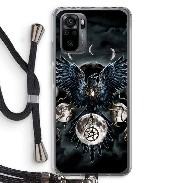 Sinister Wings: Xiaomi Redmi Note 10 Pro Transparant Hoesje met koord