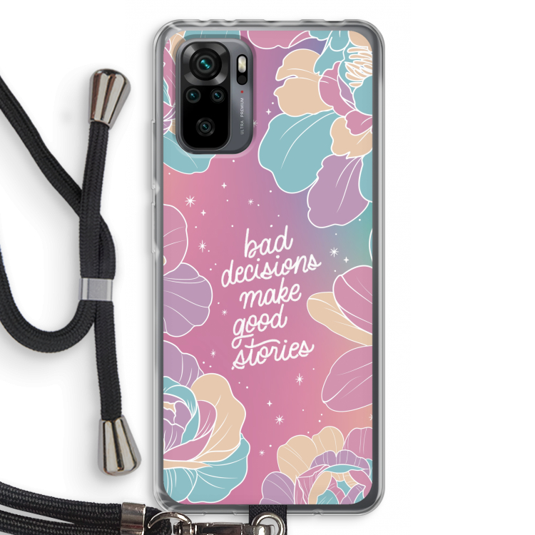 Good stories: Xiaomi Redmi Note 10 Pro Transparant Hoesje met koord