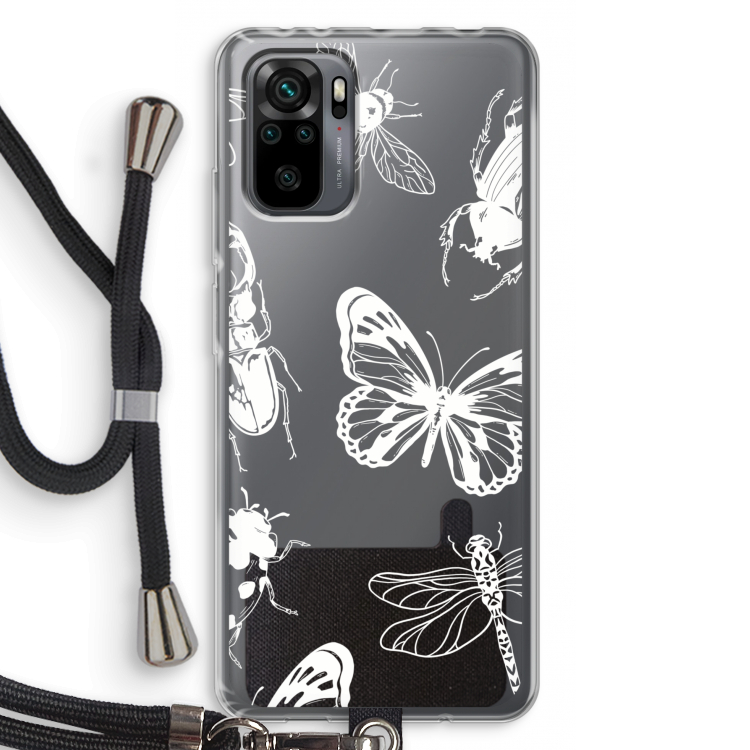 Tiny Bugs: Xiaomi Redmi Note 10 Pro Transparant Hoesje met koord