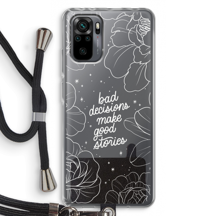 Good stories: Xiaomi Redmi Note 10 Pro Transparant Hoesje met koord
