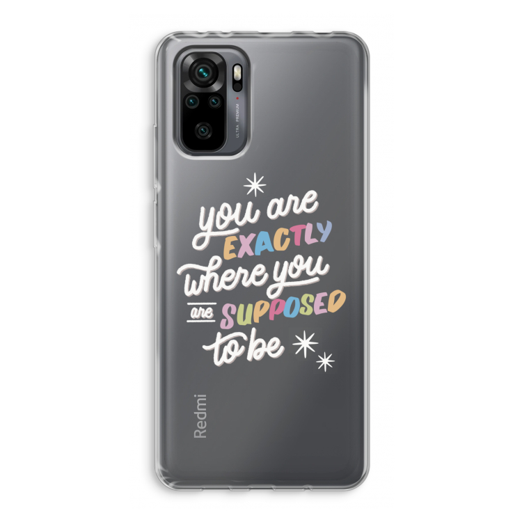 Right Place: Xiaomi Redmi Note 10 Pro Transparant Hoesje