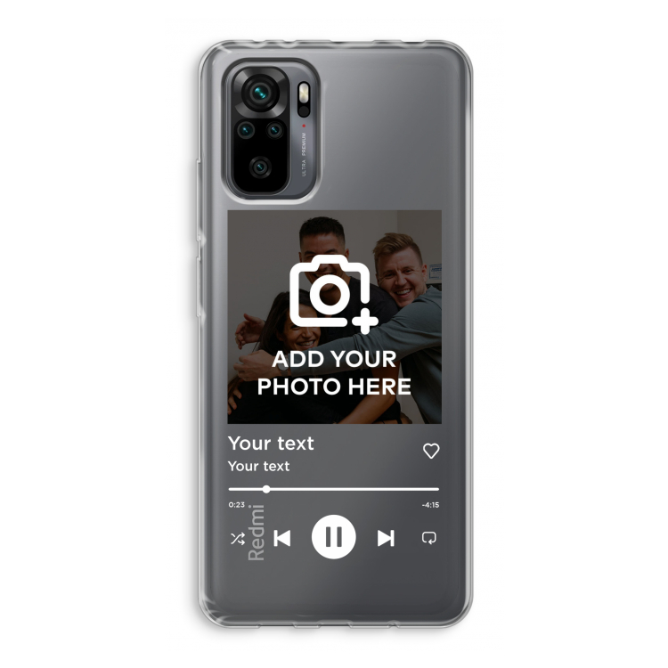 Music Player: Xiaomi Redmi Note 10 Pro Transparant Hoesje