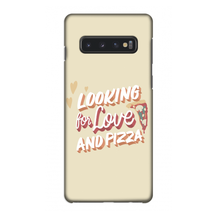 Pizza is the answer: Samsung Galaxy S10 4G Volledig Geprint Hoesje