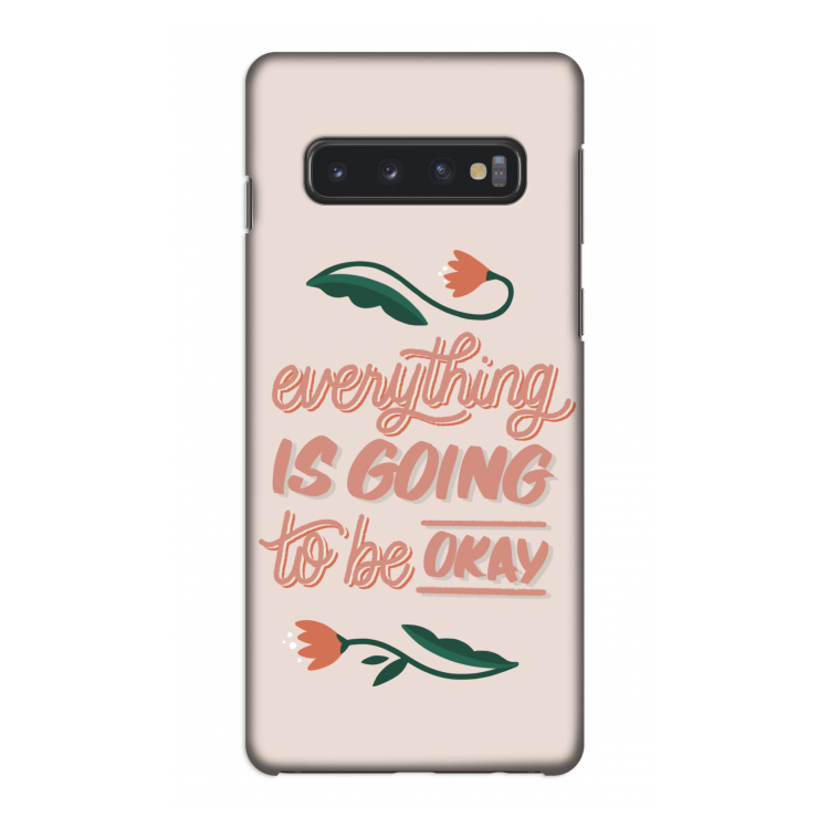 Optimistic flower girl: Samsung Galaxy S10 4G Volledig Geprint Hoesje