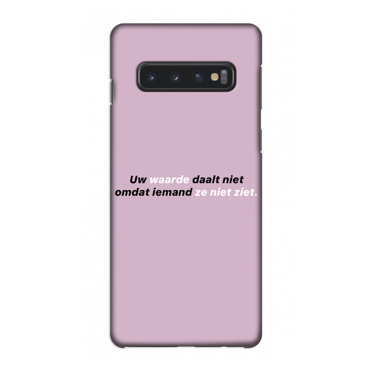 uw waarde daalt niet: Samsung Galaxy S10 4G Volledig Geprint Hoesje