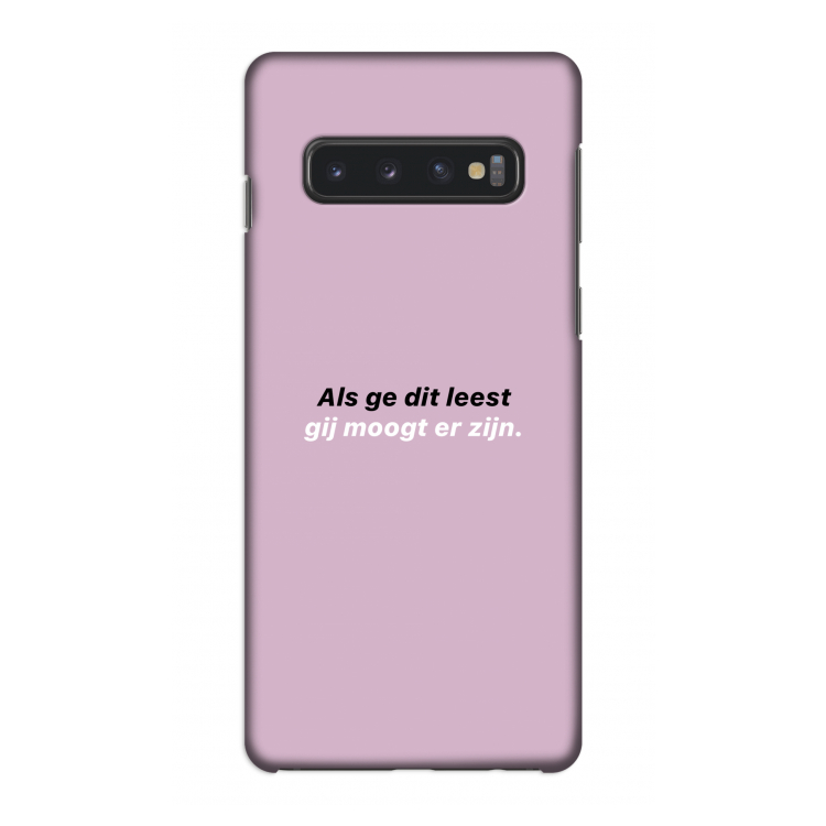 gij moogt er zijn: Samsung Galaxy S10 4G Volledig Geprint Hoesje