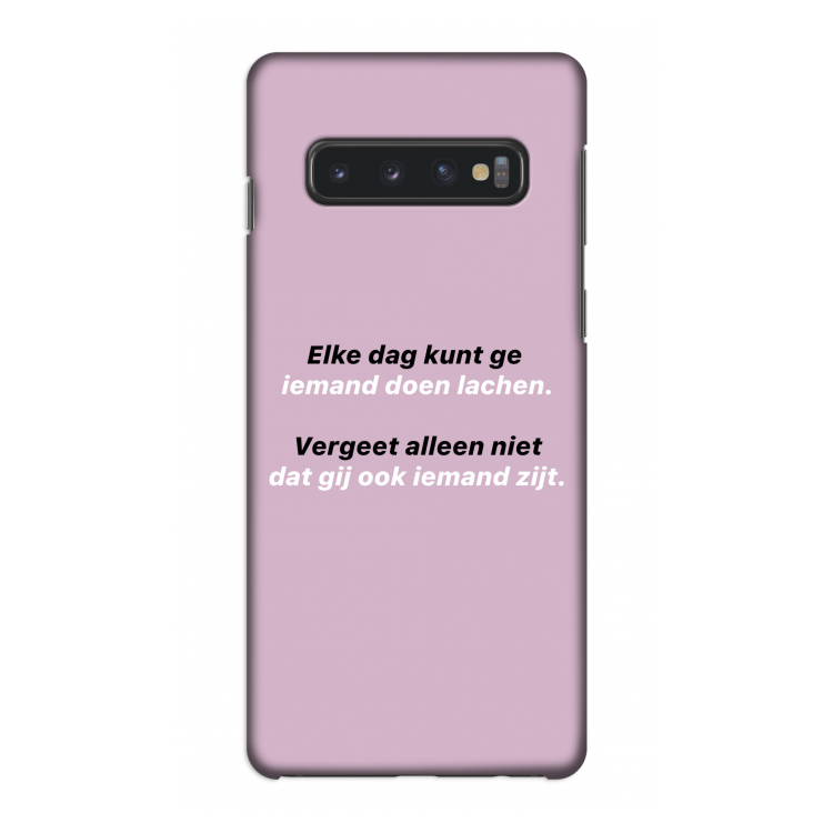 gij zijt ook iemand: Samsung Galaxy S10 4G Volledig Geprint Hoesje