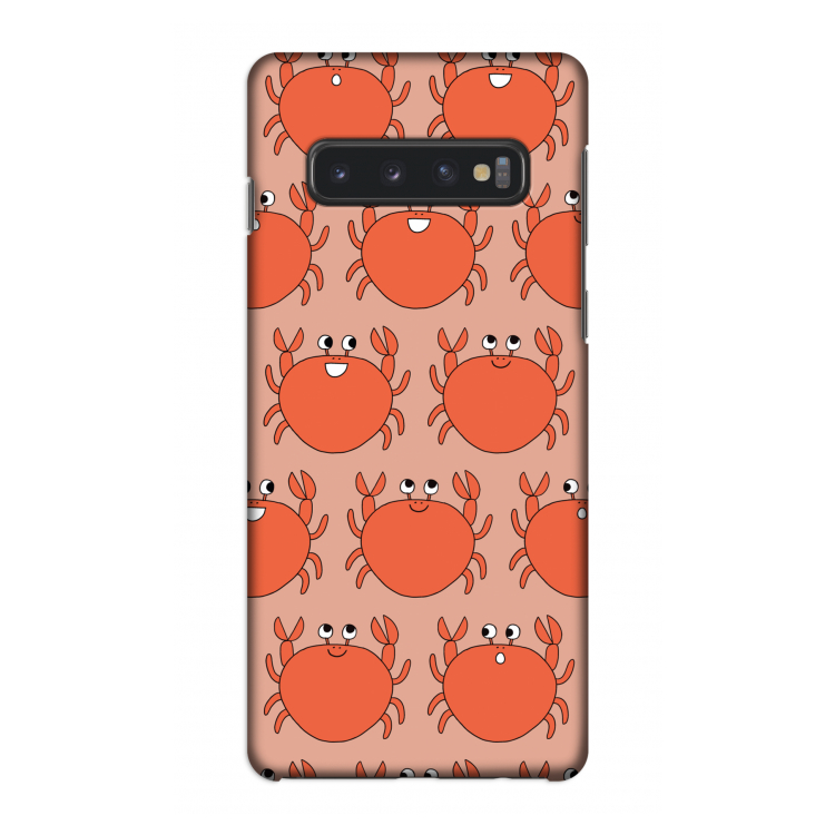 Krab: Samsung Galaxy S10 4G Volledig Geprint Hoesje