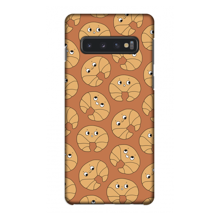 Croissant: Samsung Galaxy S10 4G Volledig Geprint Hoesje