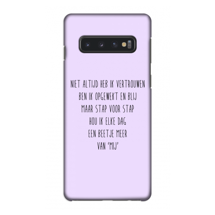 Zelfvertrouwen: Samsung Galaxy S10 4G Volledig Geprint Hoesje