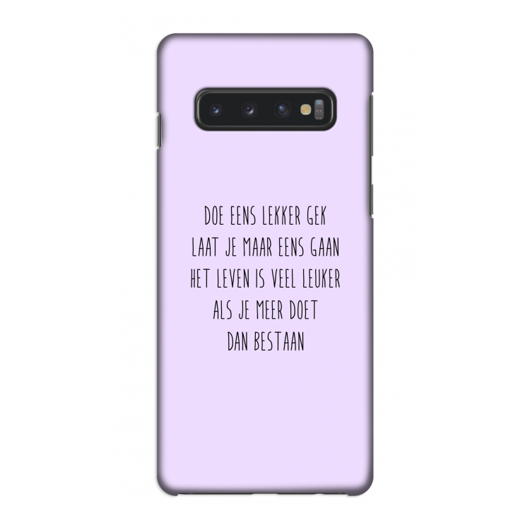 Gek: Samsung Galaxy S10 4G Volledig Geprint Hoesje
