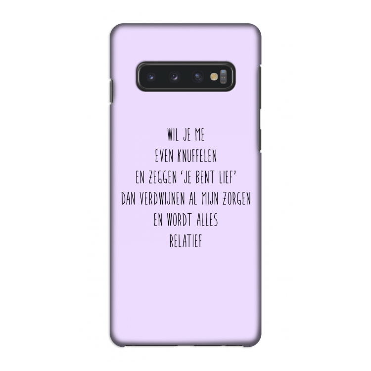 Relatief: Samsung Galaxy S10 4G Volledig Geprint Hoesje