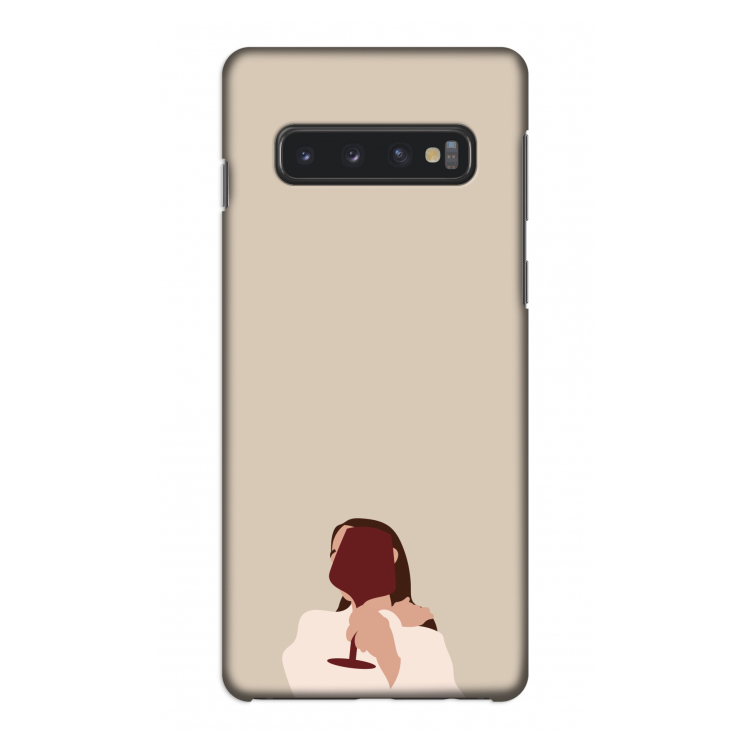 I drink wine: Samsung Galaxy S10 4G Volledig Geprint Hoesje