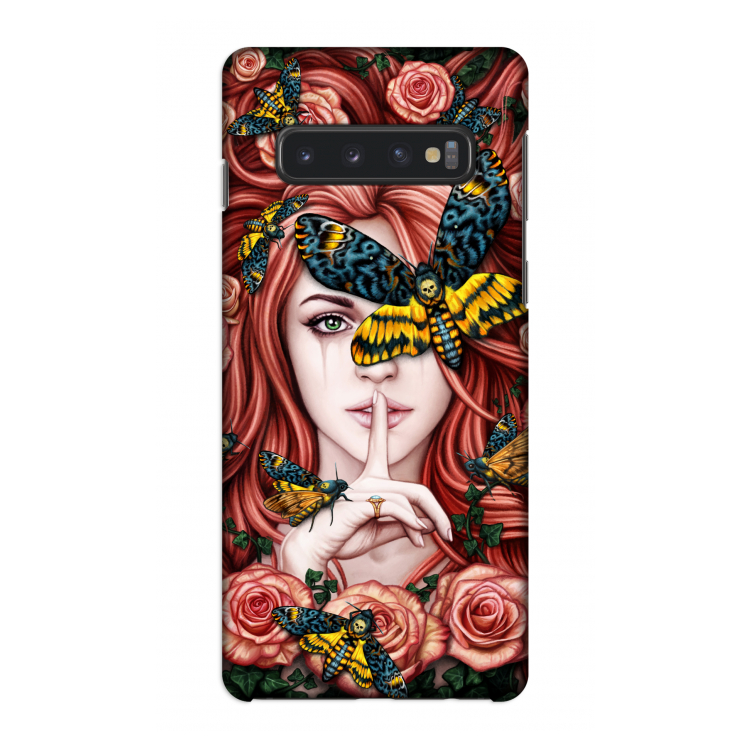 Lady Moth: Samsung Galaxy S10 4G Volledig Geprint Hoesje