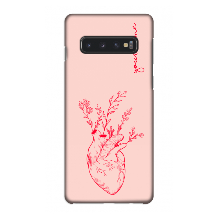 Blooming Heart: Samsung Galaxy S10 4G Volledig Geprint Hoesje