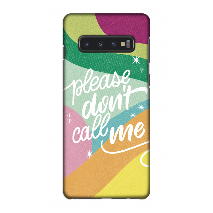 Don't call: Samsung Galaxy S10 4G Volledig Geprint Hoesje