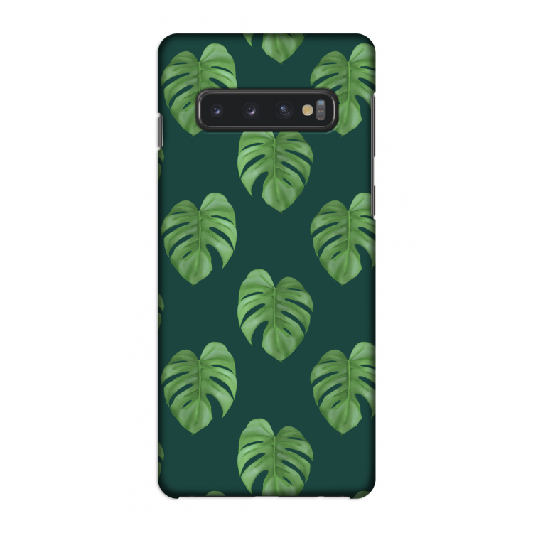 Monstera leaves: Samsung Galaxy S10 4G Volledig Geprint Hoesje