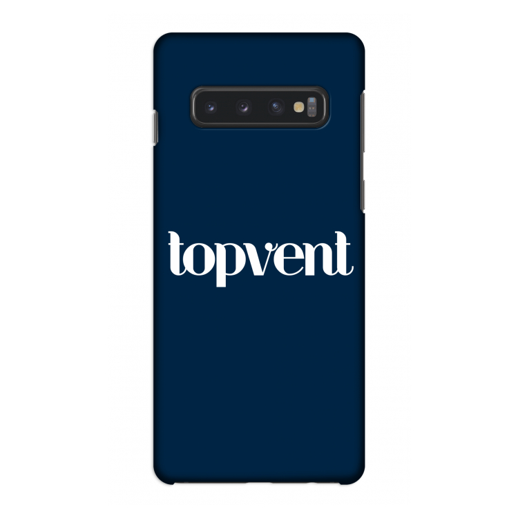 Topvent Navy: Samsung Galaxy S10 4G Volledig Geprint Hoesje