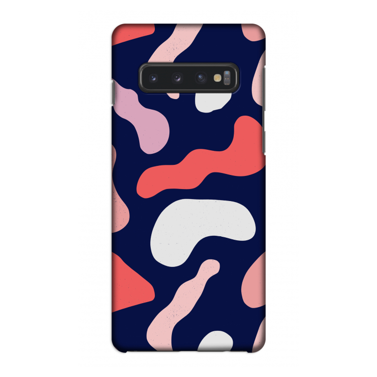Memphis Shapes Pink: Samsung Galaxy S10 4G Volledig Geprint Hoesje