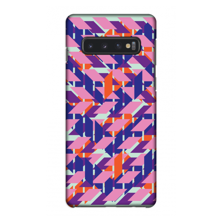 Skew Blush 3: Samsung Galaxy S10 4G Volledig Geprint Hoesje
