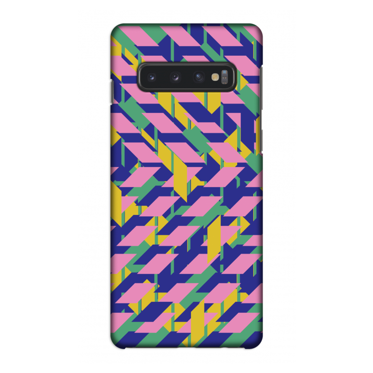 Skew Blush 1: Samsung Galaxy S10 4G Volledig Geprint Hoesje