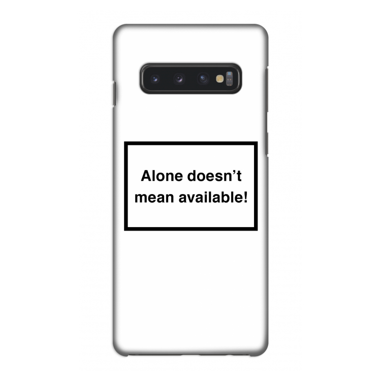 Alone: Samsung Galaxy S10 4G Volledig Geprint Hoesje