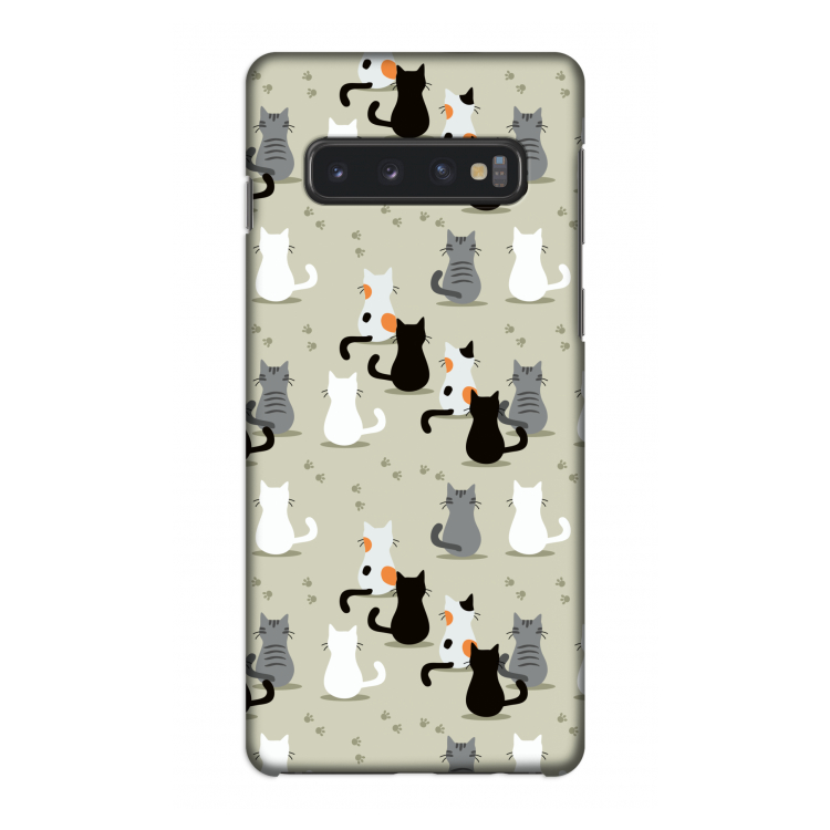 Katten: Samsung Galaxy S10 4G Volledig Geprint Hoesje
