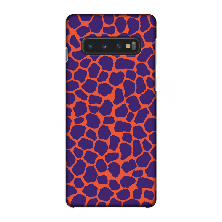 Purple Giraffe: Samsung Galaxy S10 4G Volledig Geprint Hoesje