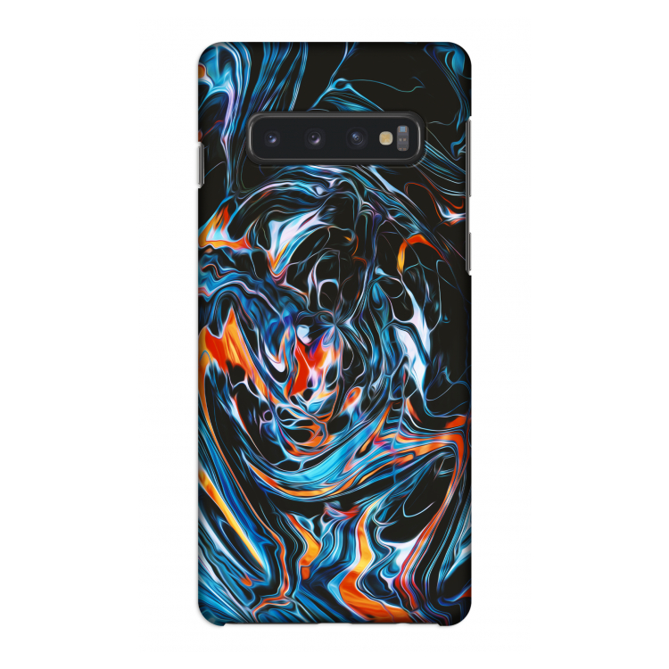 Black Unicorn: Samsung Galaxy S10 4G Volledig Geprint Hoesje