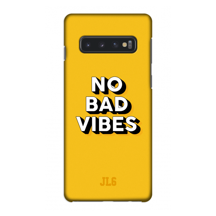 No Bad Vibes: Samsung Galaxy S10 4G Volledig Geprint Hoesje