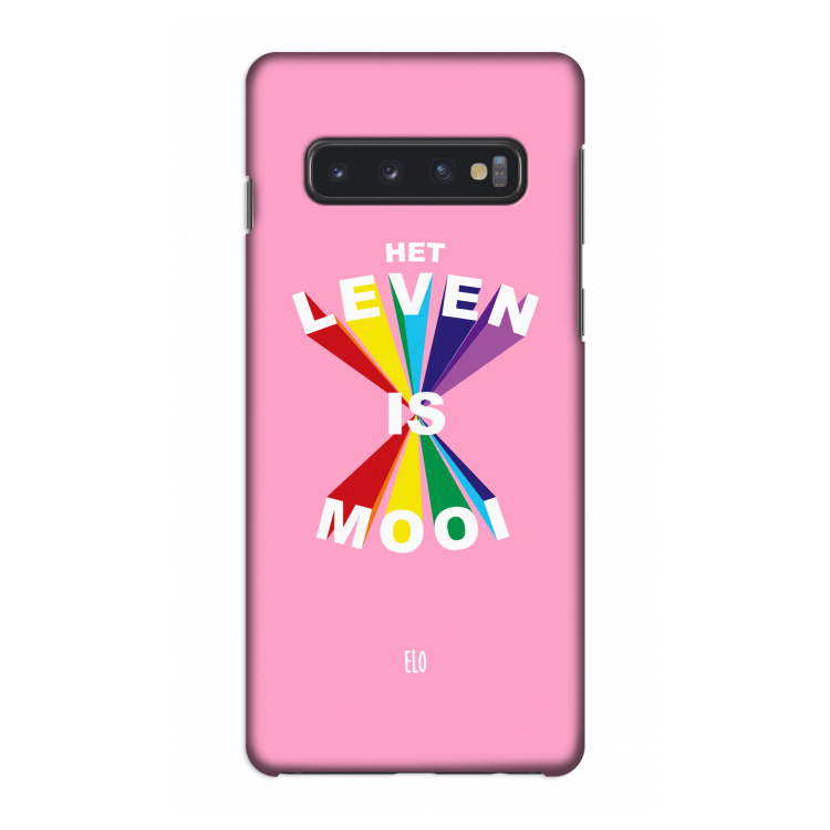 Het Leven Is Mooi: Samsung Galaxy S10 4G Volledig Geprint Hoesje