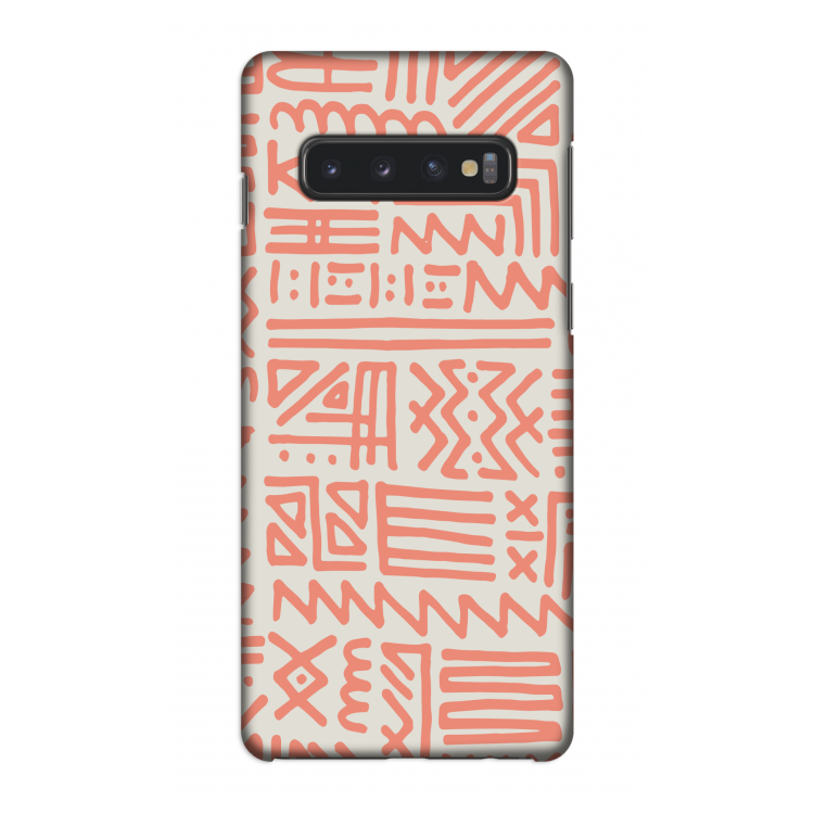 Marrakech Pink: Samsung Galaxy S10 4G Volledig Geprint Hoesje
