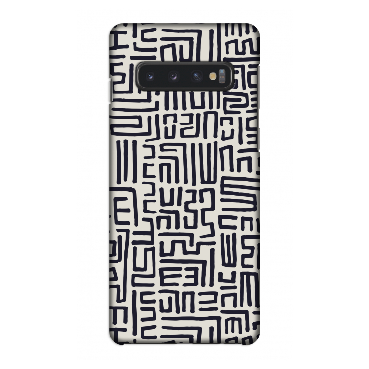 Moroccan Print: Samsung Galaxy S10 4G Volledig Geprint Hoesje