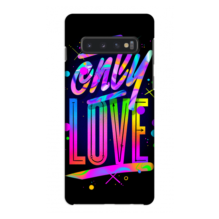 Only Love: Samsung Galaxy S10 4G Volledig Geprint Hoesje