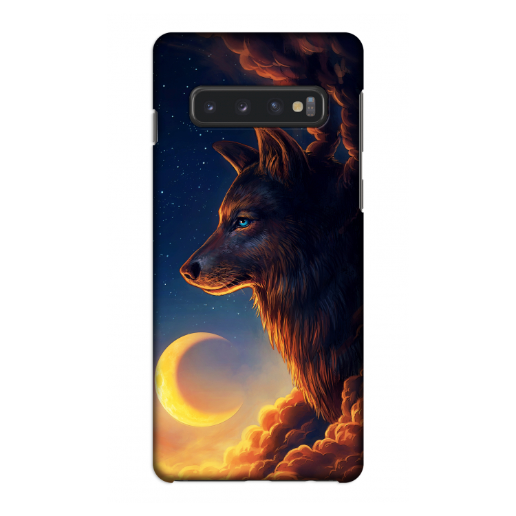 Night Guardian: Samsung Galaxy S10 4G Volledig Geprint Hoesje