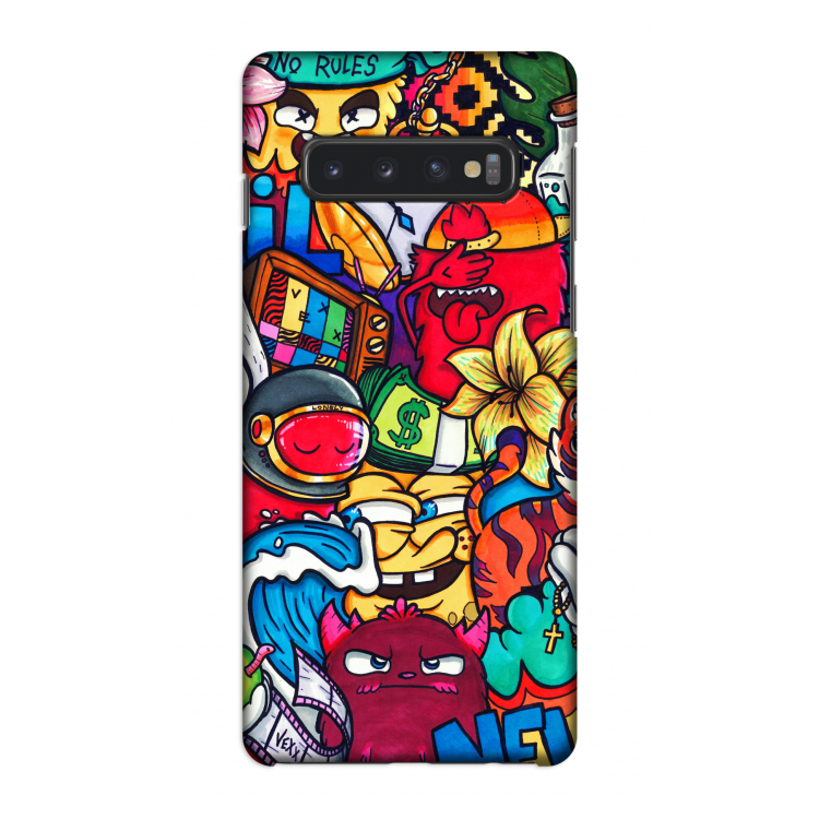 No Rules: Samsung Galaxy S10 4G Volledig Geprint Hoesje