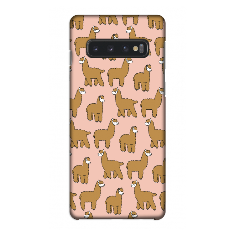 Alpacas: Samsung Galaxy S10 4G Volledig Geprint Hoesje