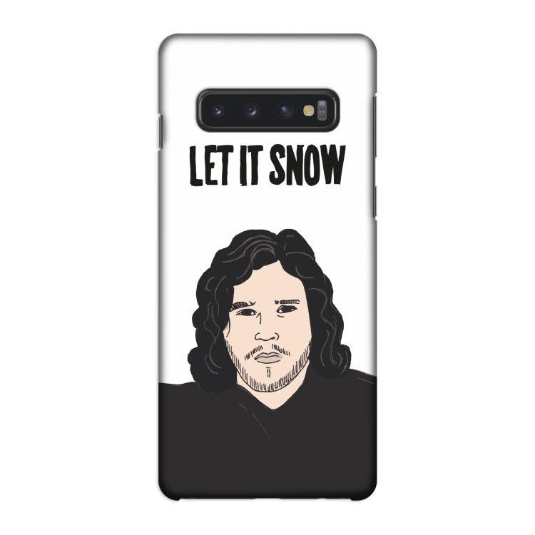 Let It Snow: Samsung Galaxy S10 4G Volledig Geprint Hoesje