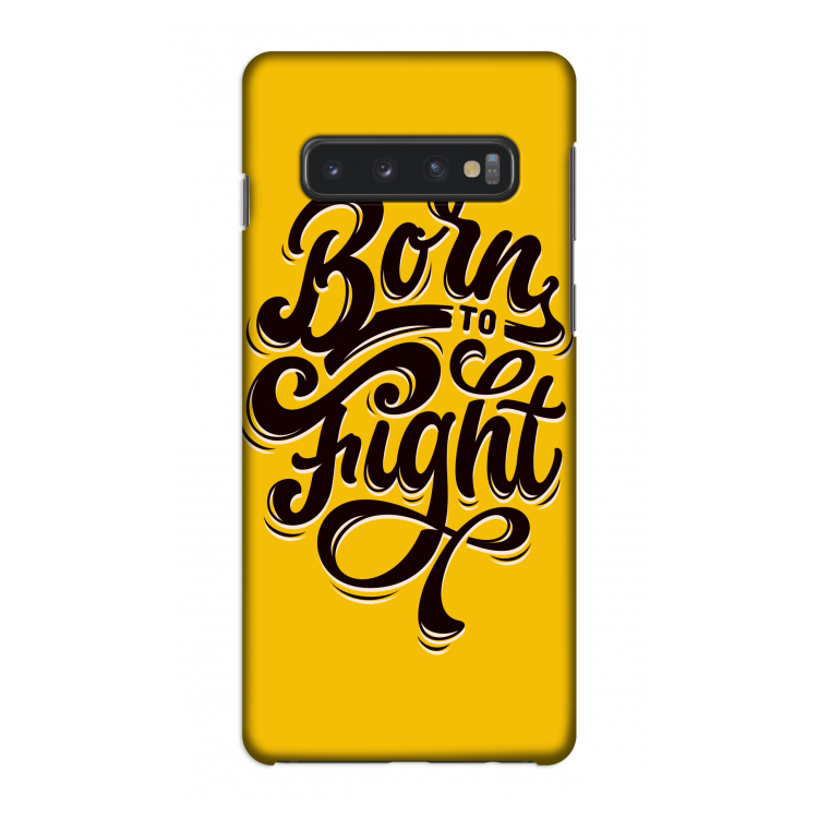 Born to Fight: Samsung Galaxy S10 4G Volledig Geprint Hoesje