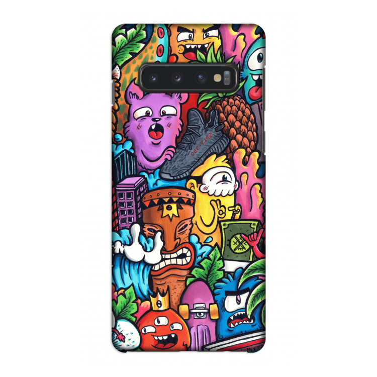 Vexx Mixtape: Samsung Galaxy S10 4G Volledig Geprint Hoesje