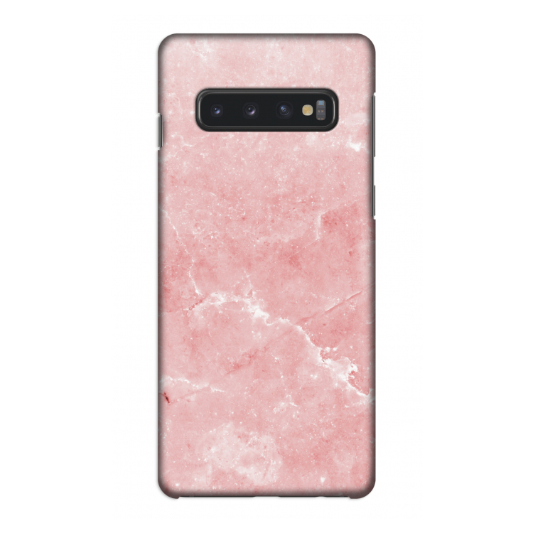 Roze marmer: Samsung Galaxy S10 4G Volledig Geprint Hoesje