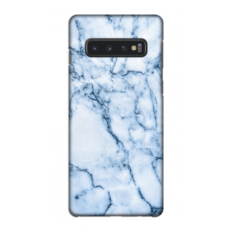 Blauw marmer: Samsung Galaxy S10 4G Volledig Geprint Hoesje