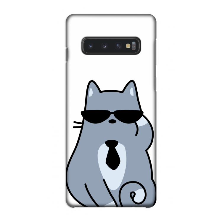 Cool cat: Samsung Galaxy S10 4G Volledig Geprint Hoesje