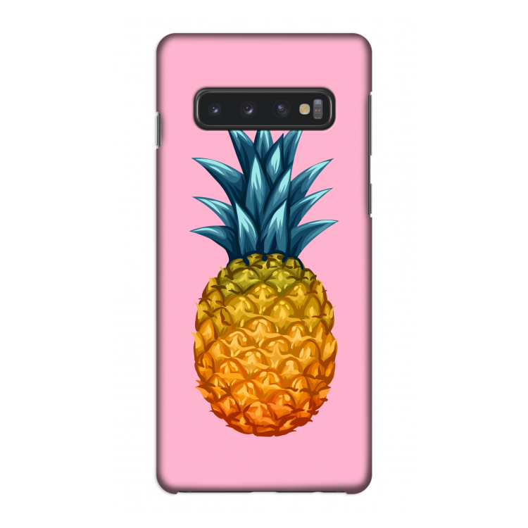 Grote ananas: Samsung Galaxy S10 4G Volledig Geprint Hoesje