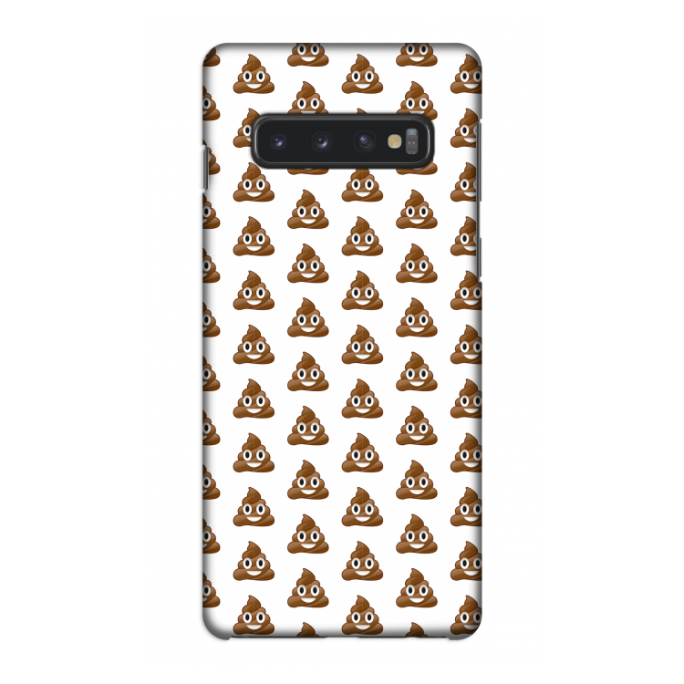 Poop emoji: Samsung Galaxy S10 4G Volledig Geprint Hoesje