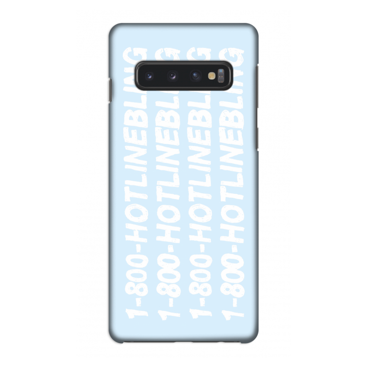 Hotline bling blue: Samsung Galaxy S10 4G Volledig Geprint Hoesje