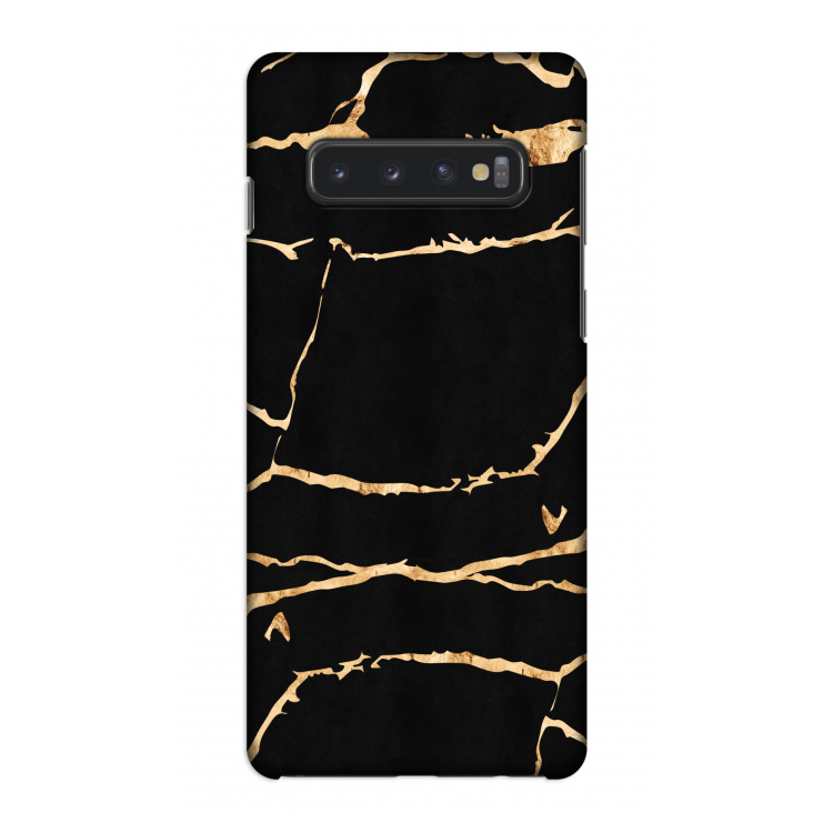 Gouden marmer: Samsung Galaxy S10 4G Volledig Geprint Hoesje