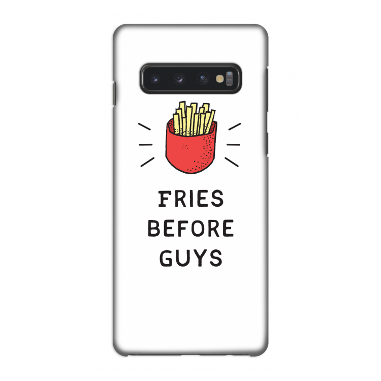 Fries before guys: Samsung Galaxy S10 4G Volledig Geprint Hoesje