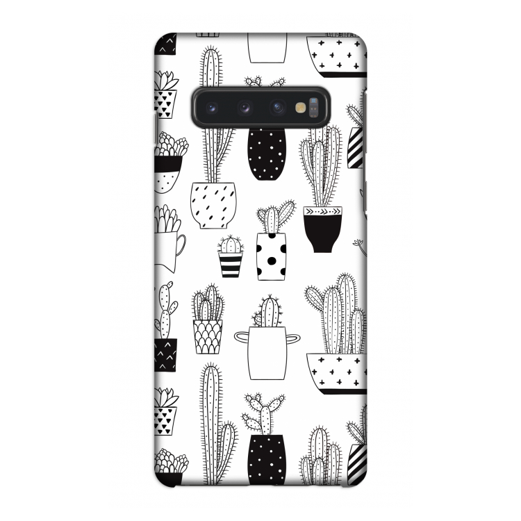 Cactusmotief: Samsung Galaxy S10 4G Volledig Geprint Hoesje